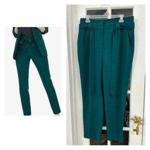 EXPRESS High Waisted Paperbag Ankle Pant (Size 12R)